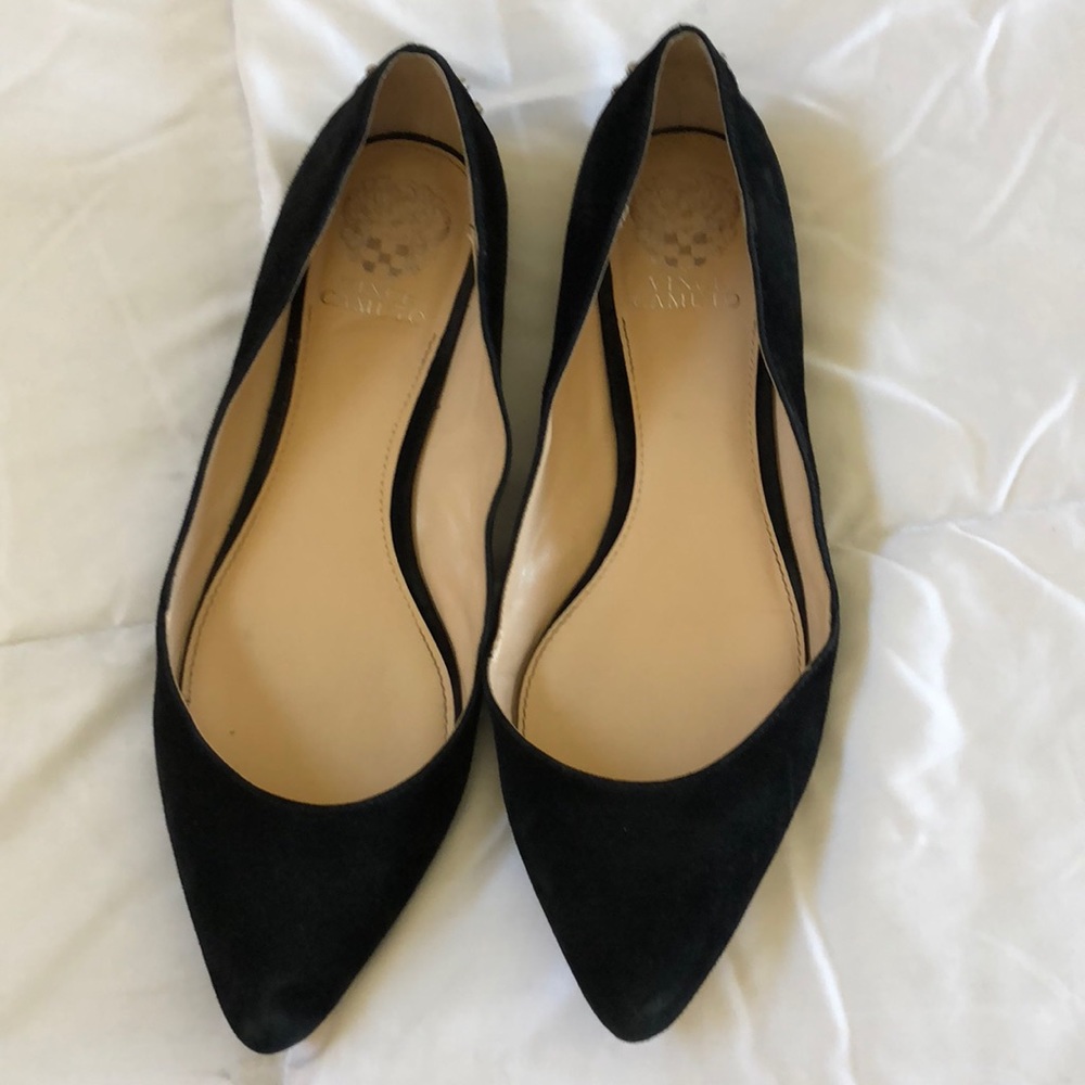 Vince Camuto black flats